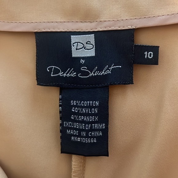 NWOT DS by Debbie Shuchat Women's Tan Mid Rise Cropped Casual Pants Size 10 - Picture 8 of 11